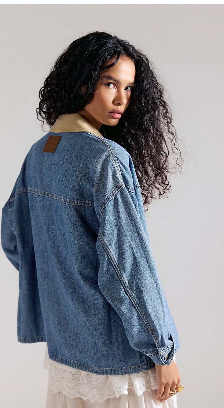 We The Free Lemon Oversized Denim Jacket - Picture 3 of 4